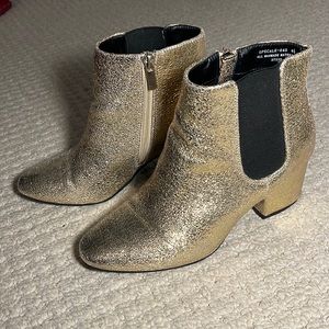 gold booties